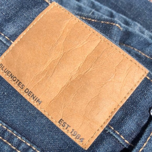 LIKE NEW MENS BLUENOTES DENIM DYLAN STRAIGHT JEANS 36x30 VINTAGE BLUENOT… - Picture 2 of 12